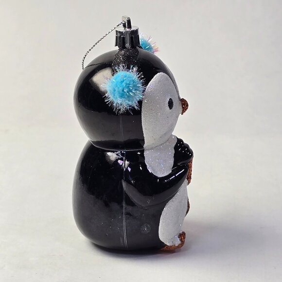Penguin Christmas Ornament Shatterproof Hanging Plastic Holiday Decoration Bird - Picture 4 of 8